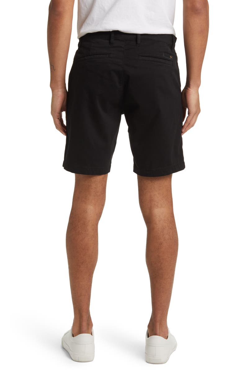 AG Wanderer 8.5-Inch Stretch Cotton Chino Shorts, Alternate, color, Pure Black