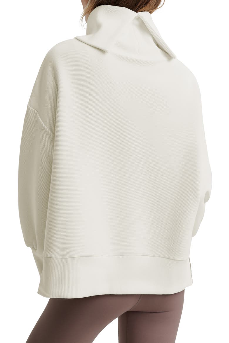 Milton Cowl Neck Sweatshirt, Alternate, color, EGRET