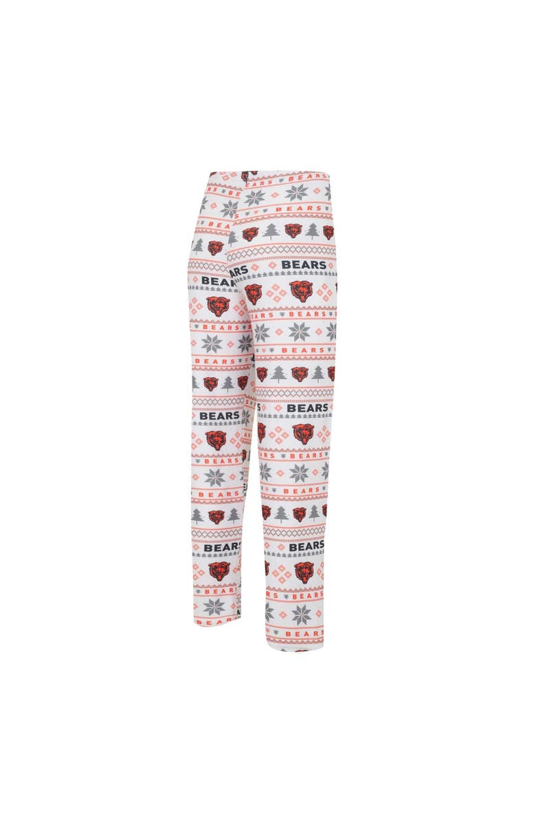 CONCEPTS SPORT Men's Concepts Sport White/Navy Chicago Bears Tinsel Raglan Long Sleeve T-Shirt & Pants Sleep Set, Alternate, color, 