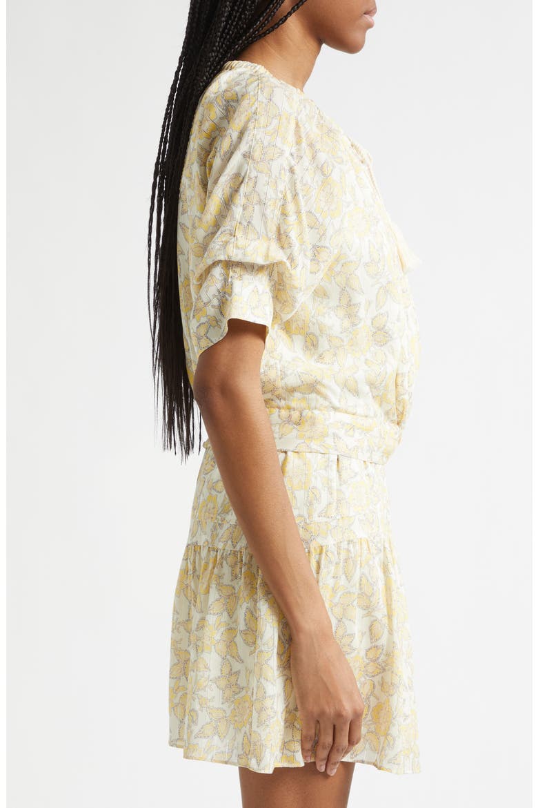 Suri Voile Top, Alternate, color, VALIASE YELLOW FLORAL