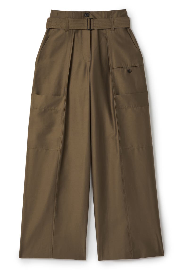 Maria Wide Leg Utility Pants, Alternate, color, KHAKI