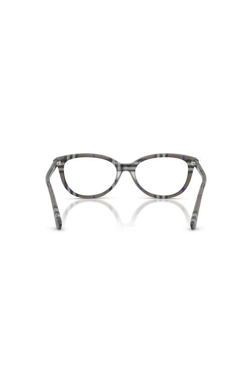 Burberry 52mm Cat Eye Optical Glasses In Gray