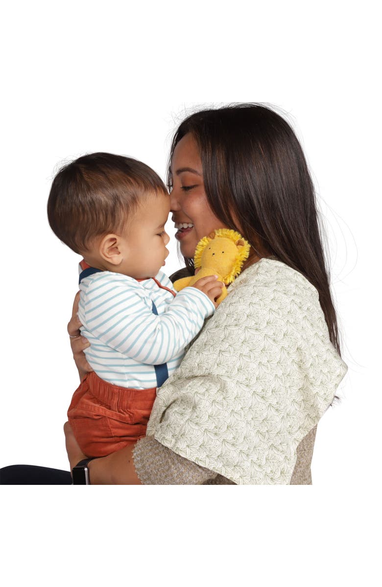 Manhattan Toy Company Embroidered Plush Lion Baby Rattle, Alternate, color, Yellow