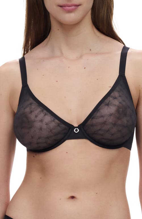 Chantelle Lingerie Stella Unlined Underwire Bra in Black at Nordstrom, Size 32E