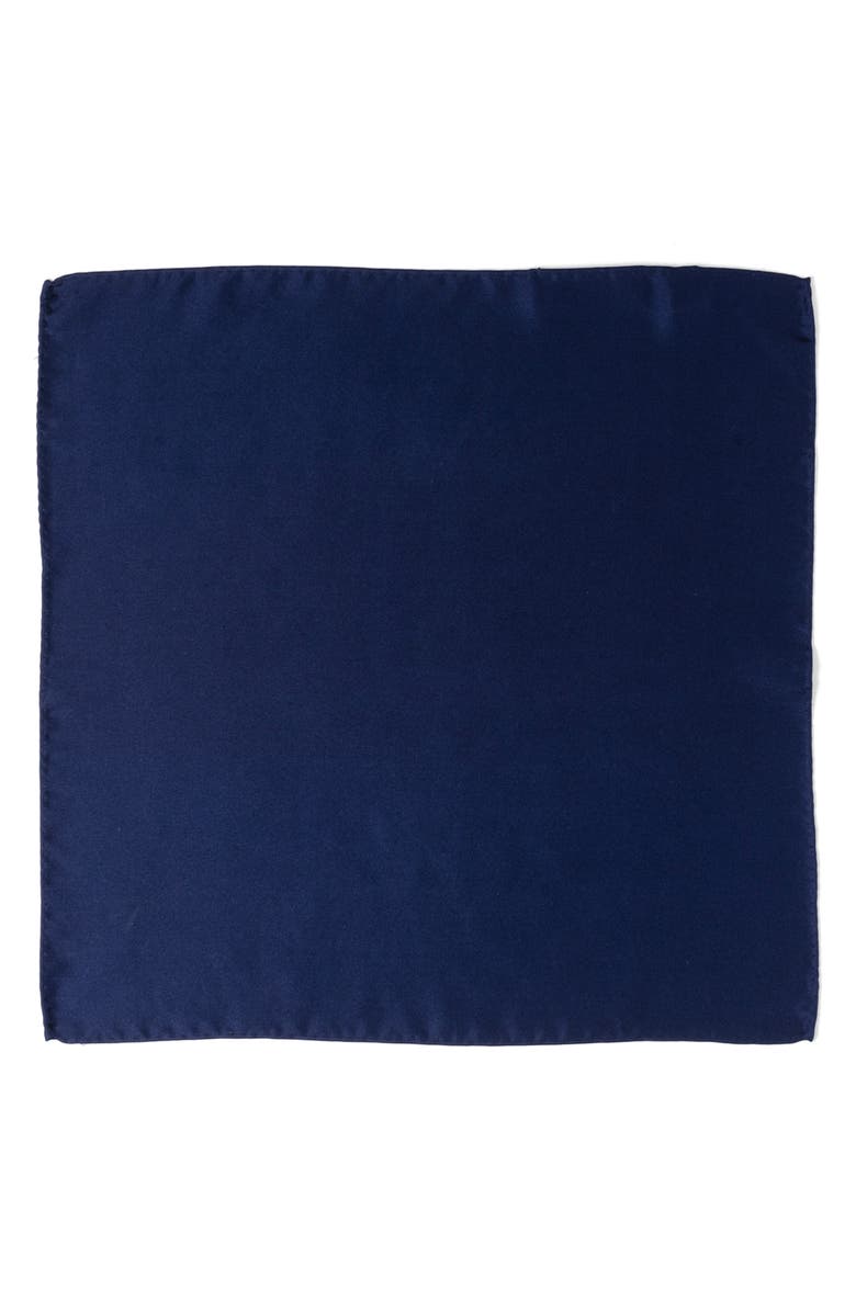 Cufflinks, Inc. Silk Pocket Square, Alternate, color, Navy