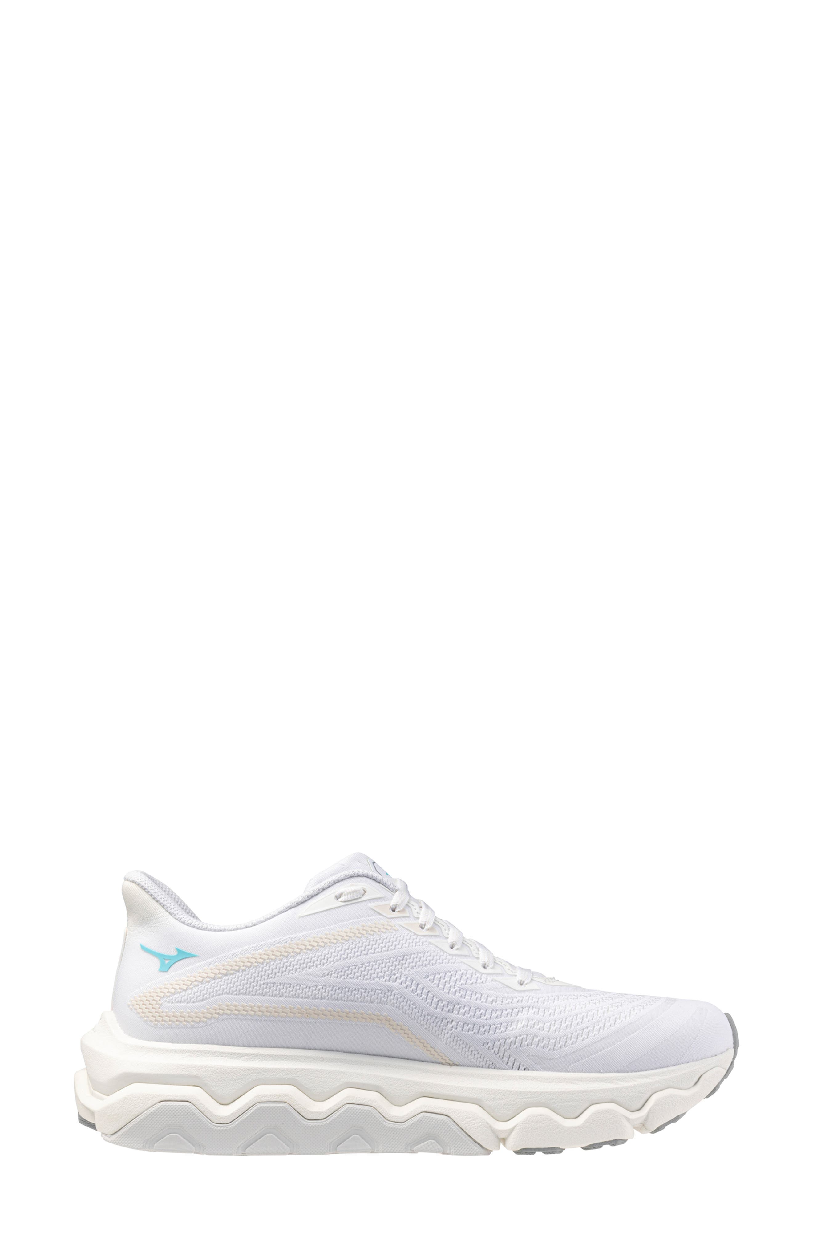 Mizuno <p>Wave Horizon 8 Running Shoe (Women) </p>, Alternate, color, White-Tanager Turquoise