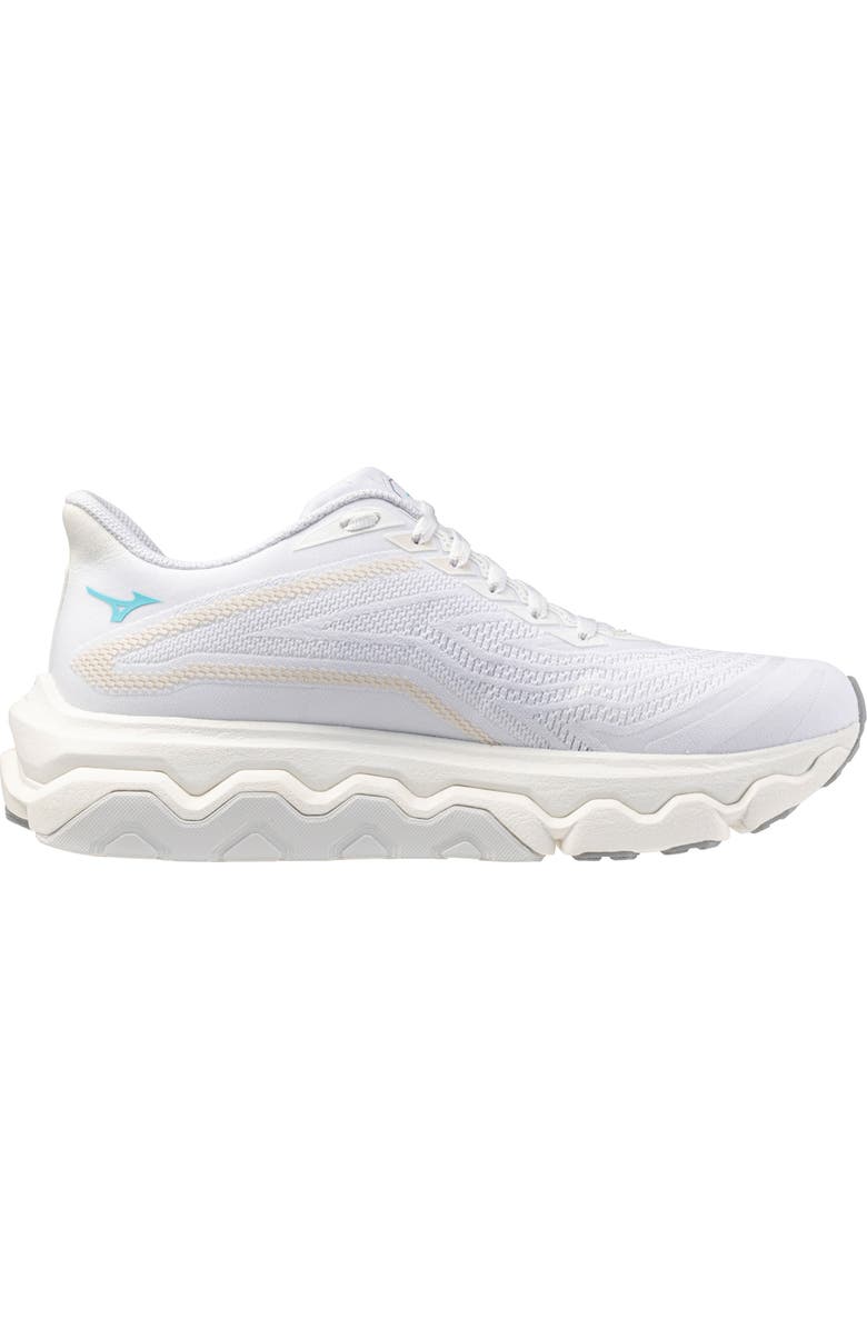 Mizuno <p>Wave Horizon 8 Running Shoe (Women) </p>, Alternate, color, White-Tanager Turquoise