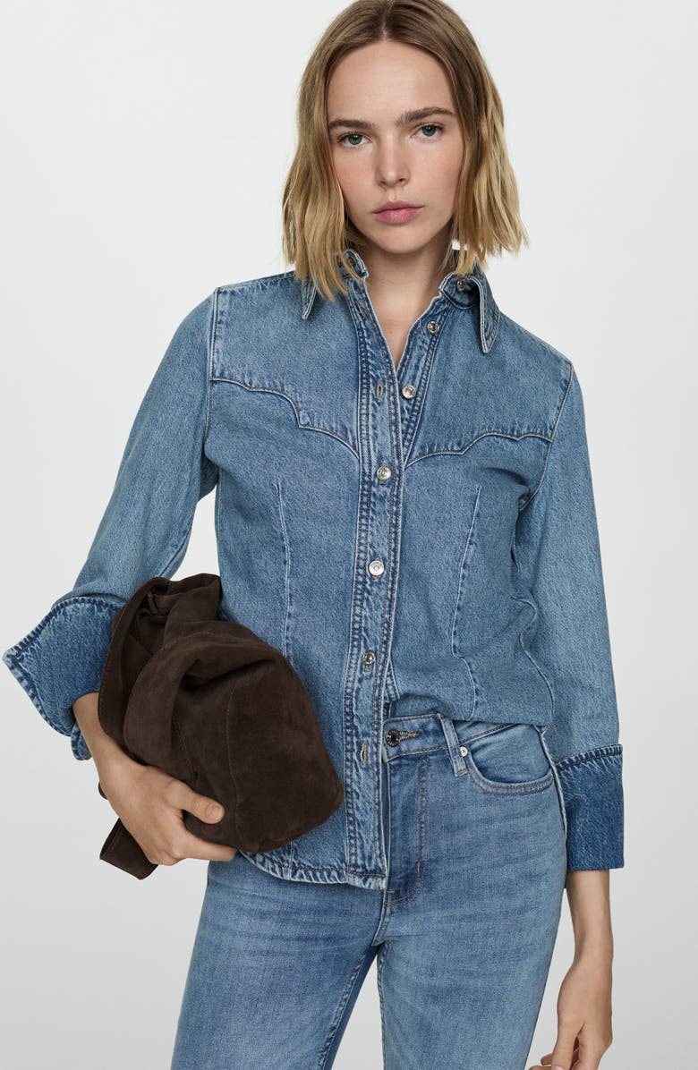 MANGO High Waist Skinny Jeans, Alternate, color, 