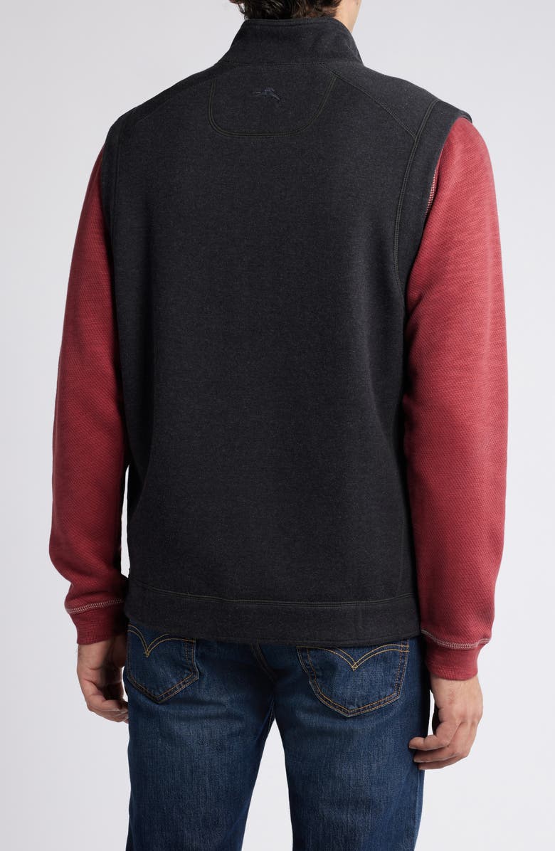 Tommy Bahama Flip Coast Reversible Zip Vest, Alternate, color, Black