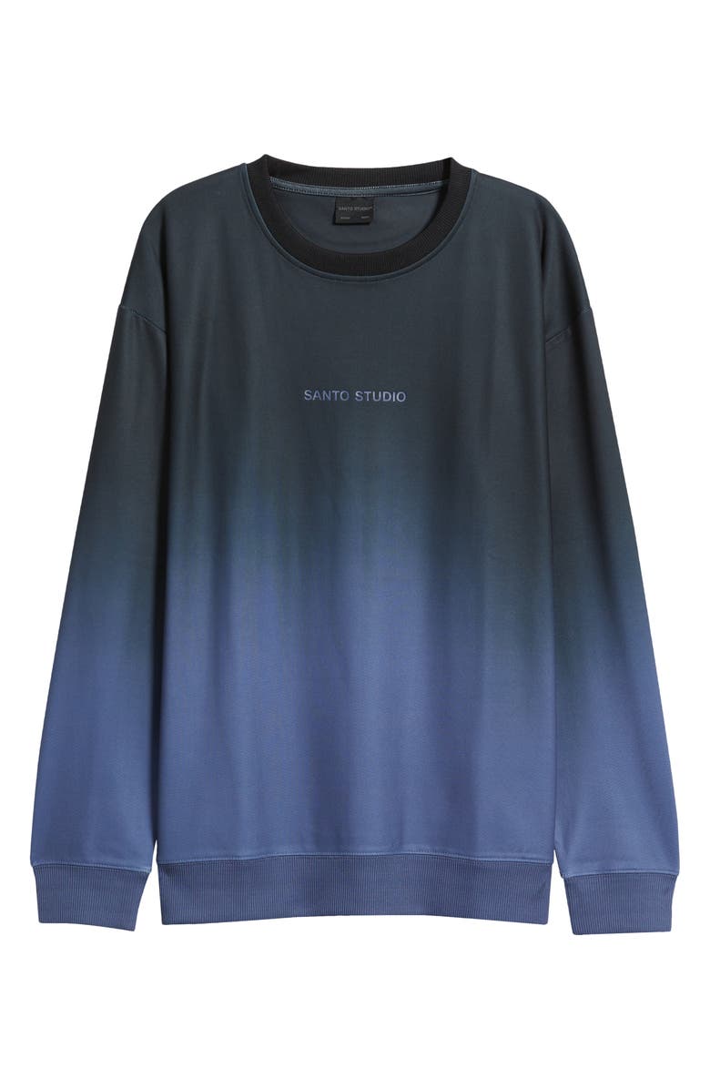 SANTO STUDIO Tempo Faded Crewneck Sweatshirt - Arman Tsarukyan Edition, Alternate, color, Black Fade