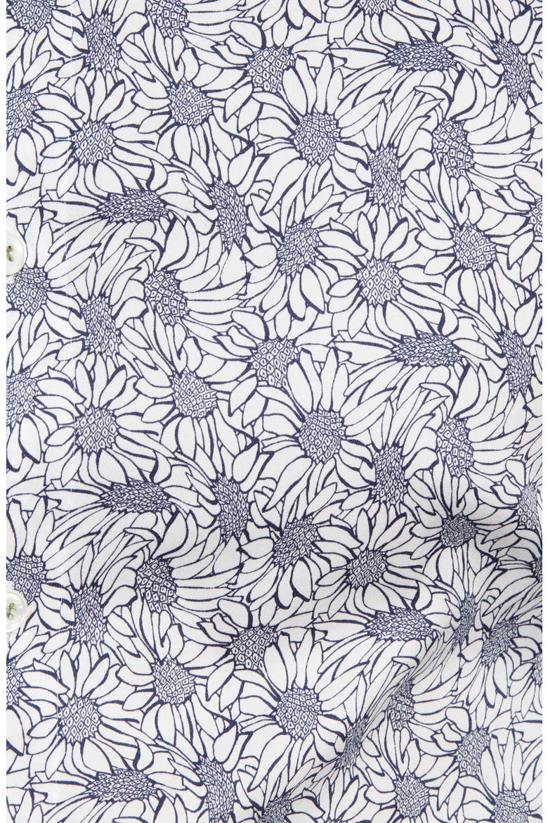 Modern Fit Floral Dress Shirt, Alternate, color, WHITE
