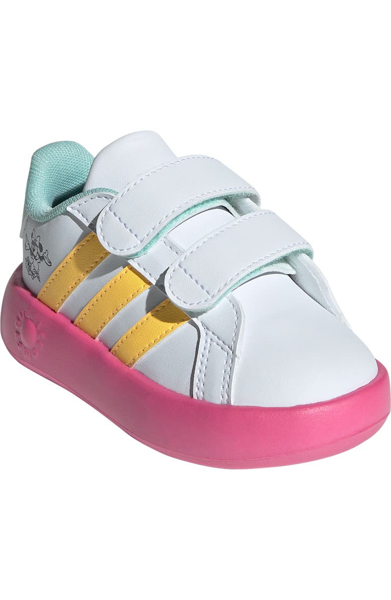 adidas x Disney<sup>®</sup> Kids' Minnie Mouse Grandcourt Sneaker, Main, color,