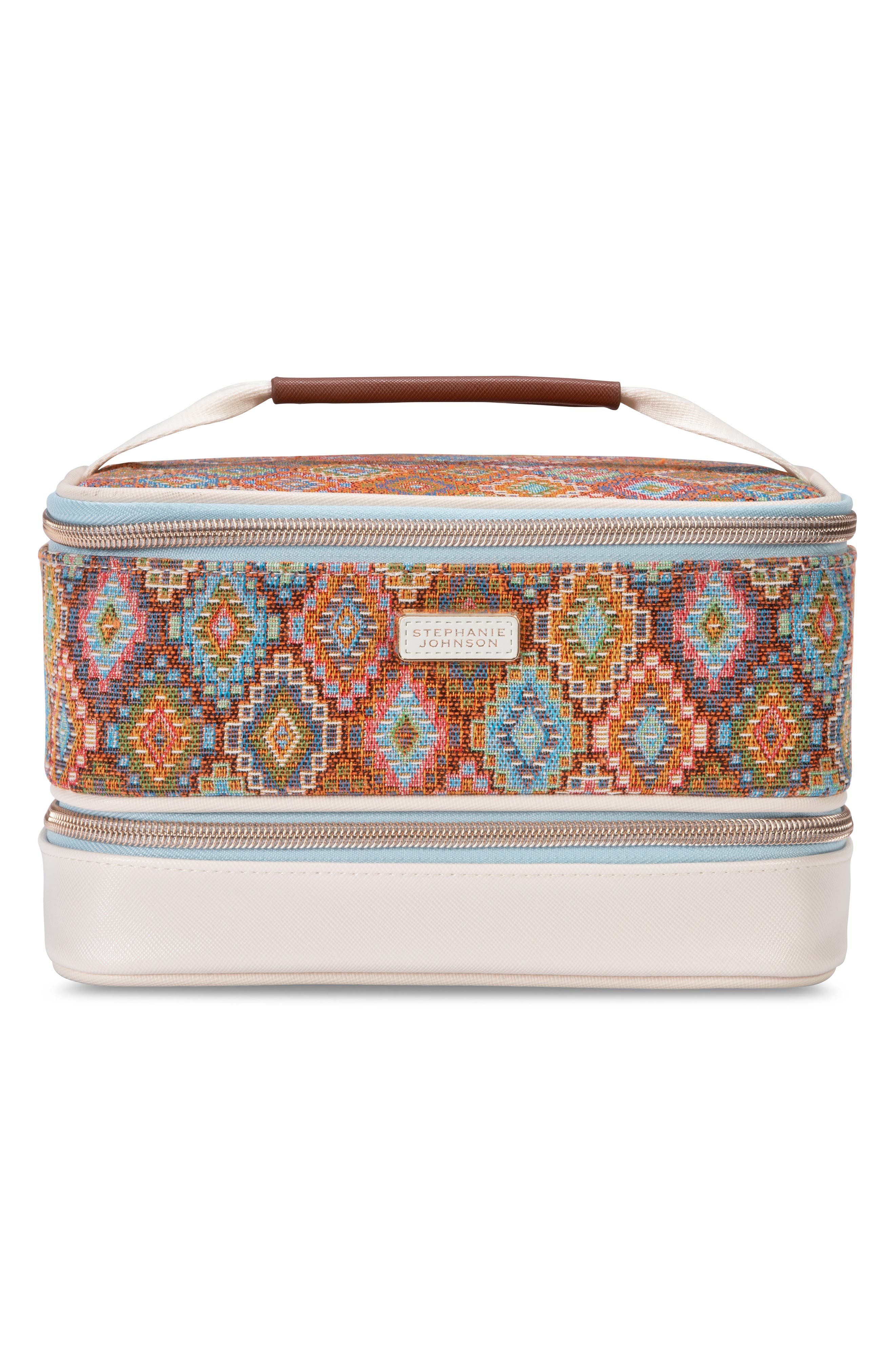 Stephanie Johnson Paros Coconut Jenny Train Cosmetics Case