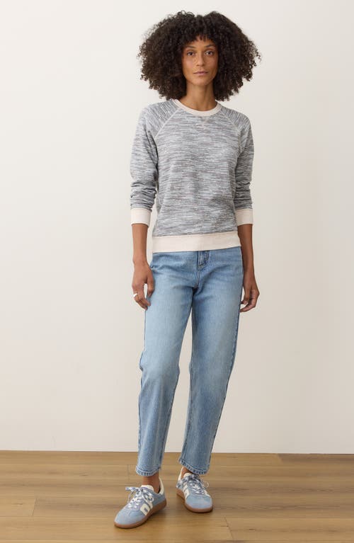 Marine Layer Juno Reversible Double Knit Top In Gray