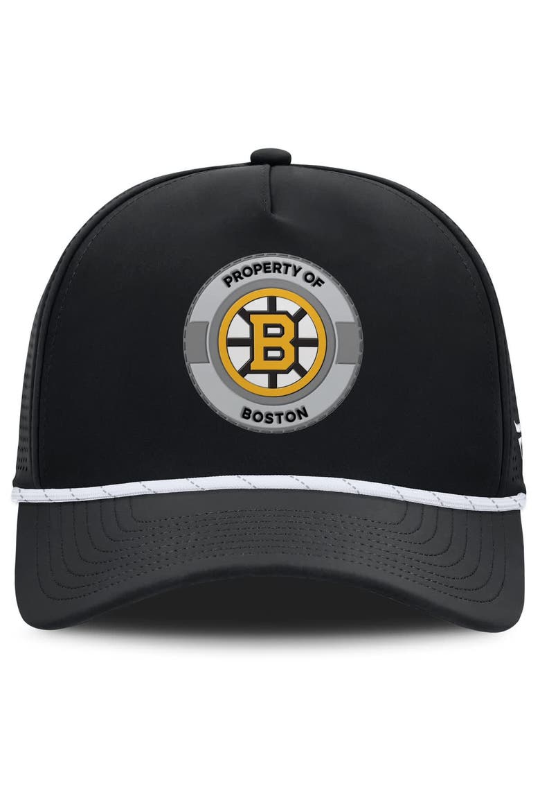 Men's Fanatics Black Boston Bruins Authentic Pro Rink Adjustable Hat, Alternate, color, Black