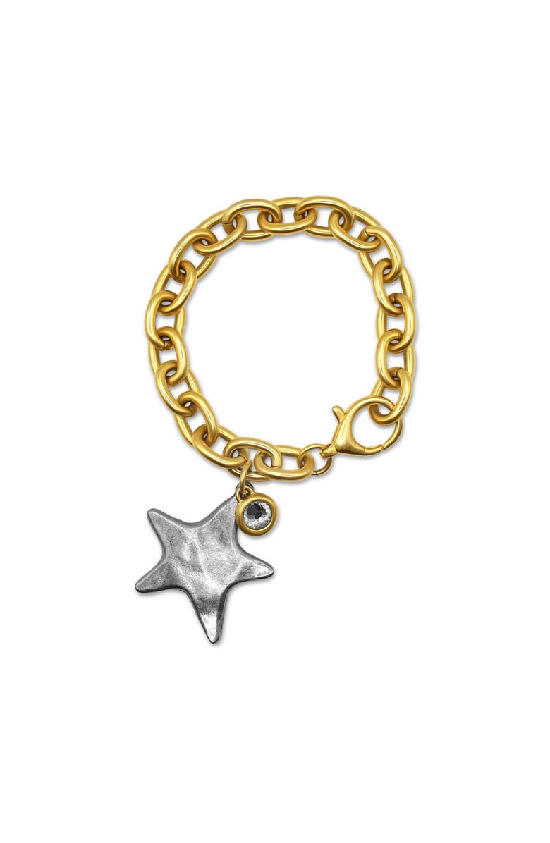Bowood Lane Prescott Bracelet with CZ, Main, color, Gold / Silver Star