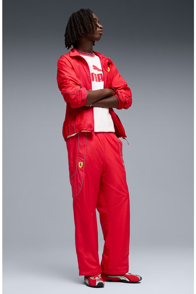 x FERRARI PUMATECH-X Elastic Waist Pants, Alternate, color, ROSSO CORSA