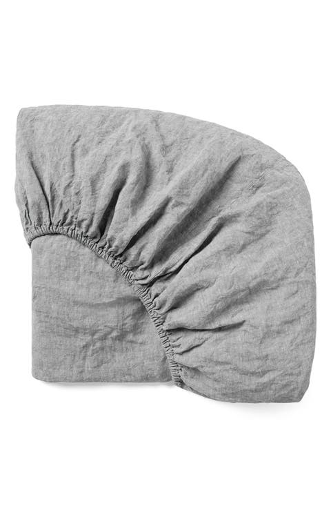 Relaxed Organic Linen Fitted Sheet