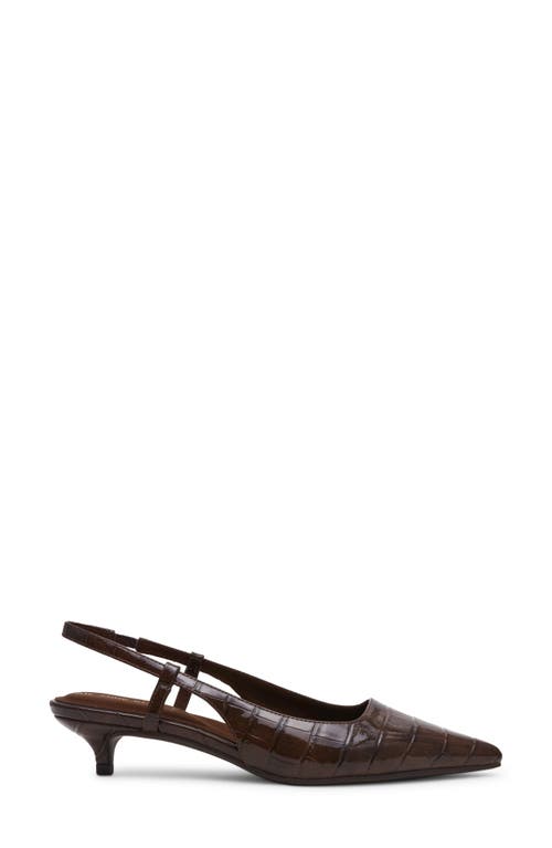 Anne Klein Shorty Slingback Pump In Brown