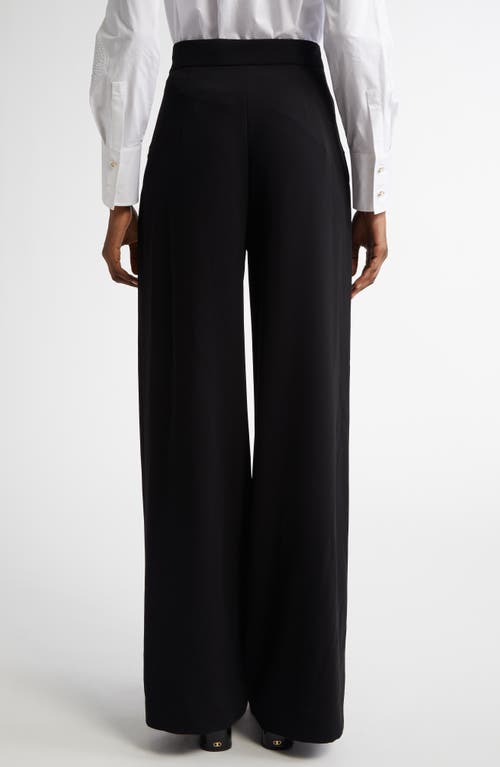 Max Mara Rina Cady Wide Leg Pants In Black