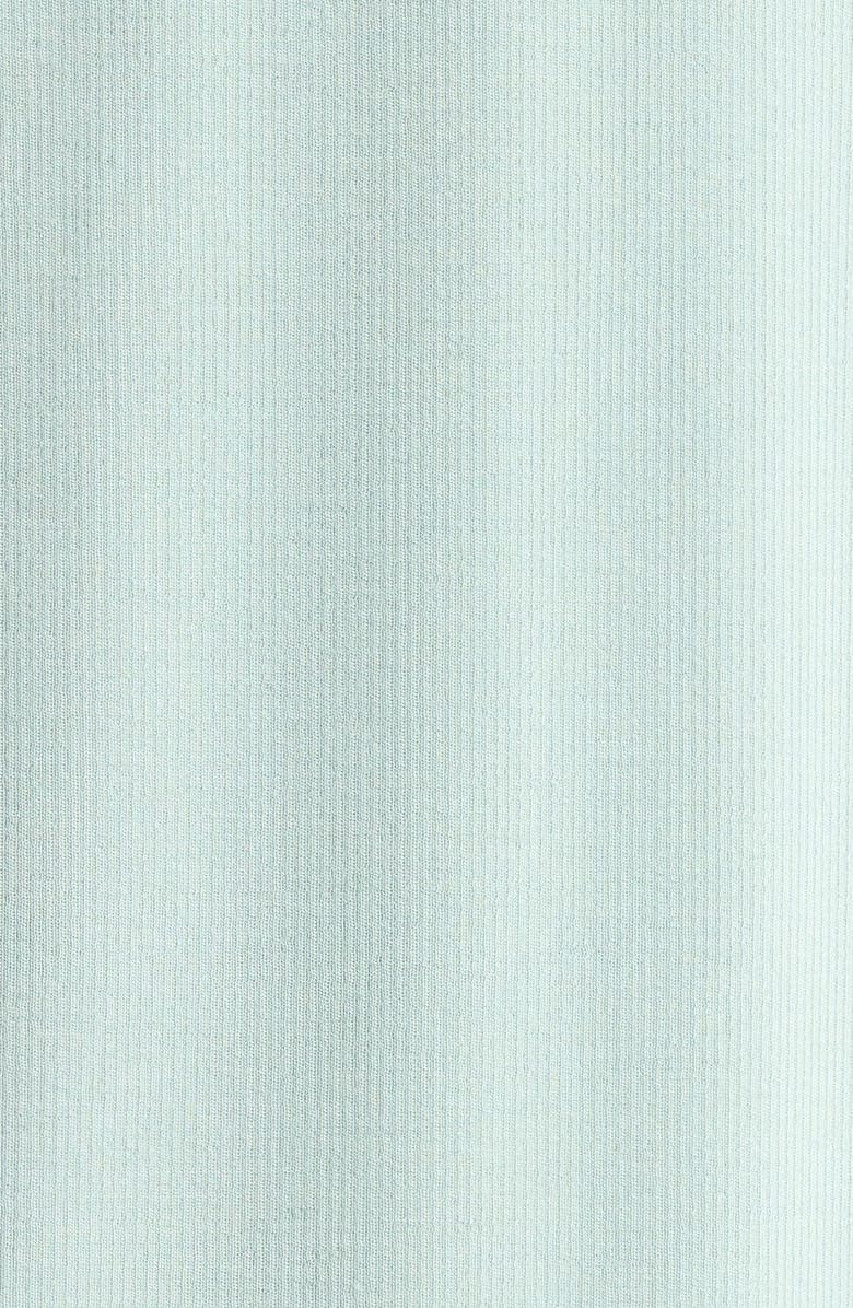 Nordstrom Moonlight Eco Rib Long Sleeve Shortie Pajamas, Alternate, color, Teal Mist