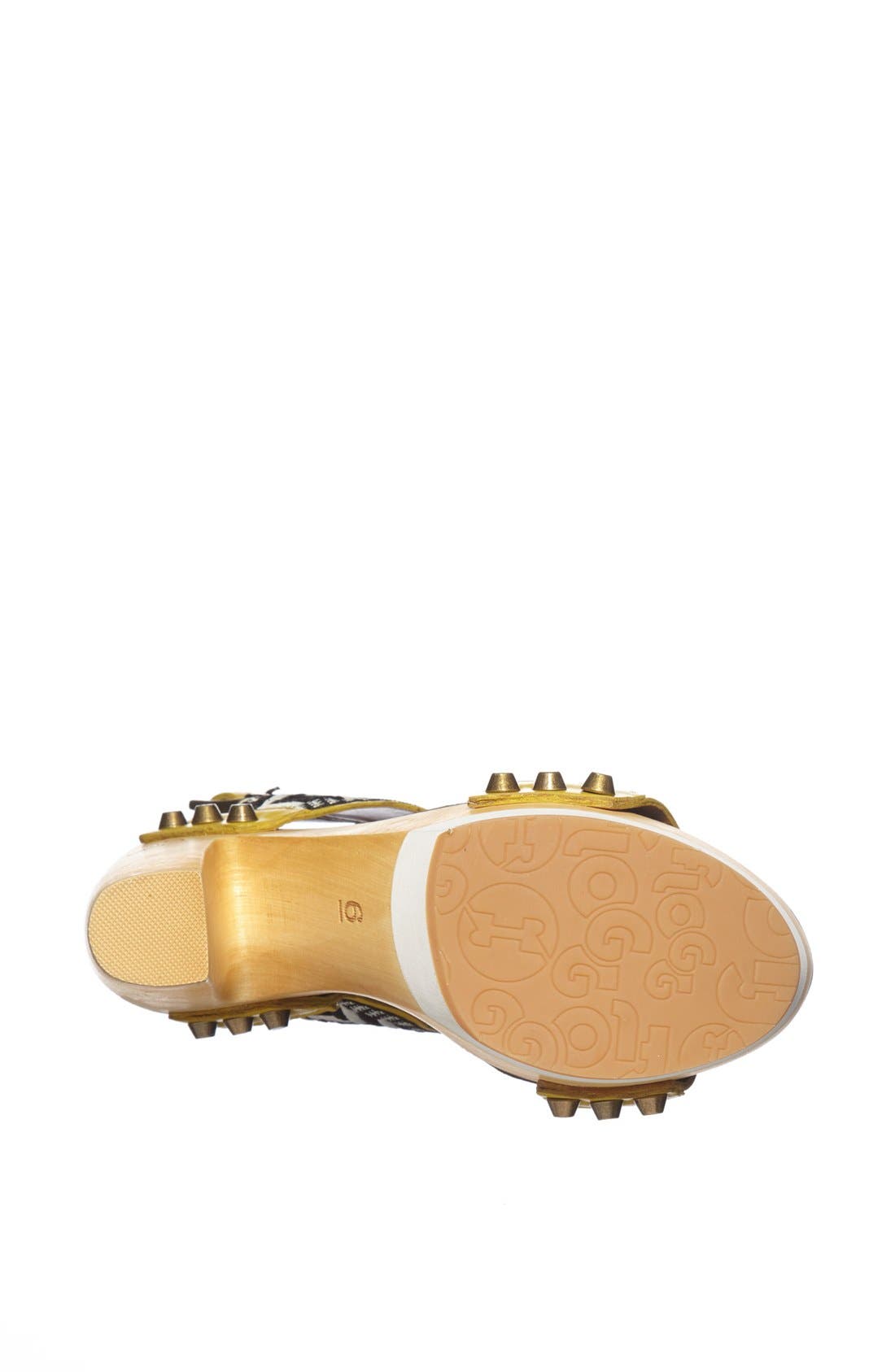 'Risky' Platform Sandal, Alternate, color, YELLOW MULTI