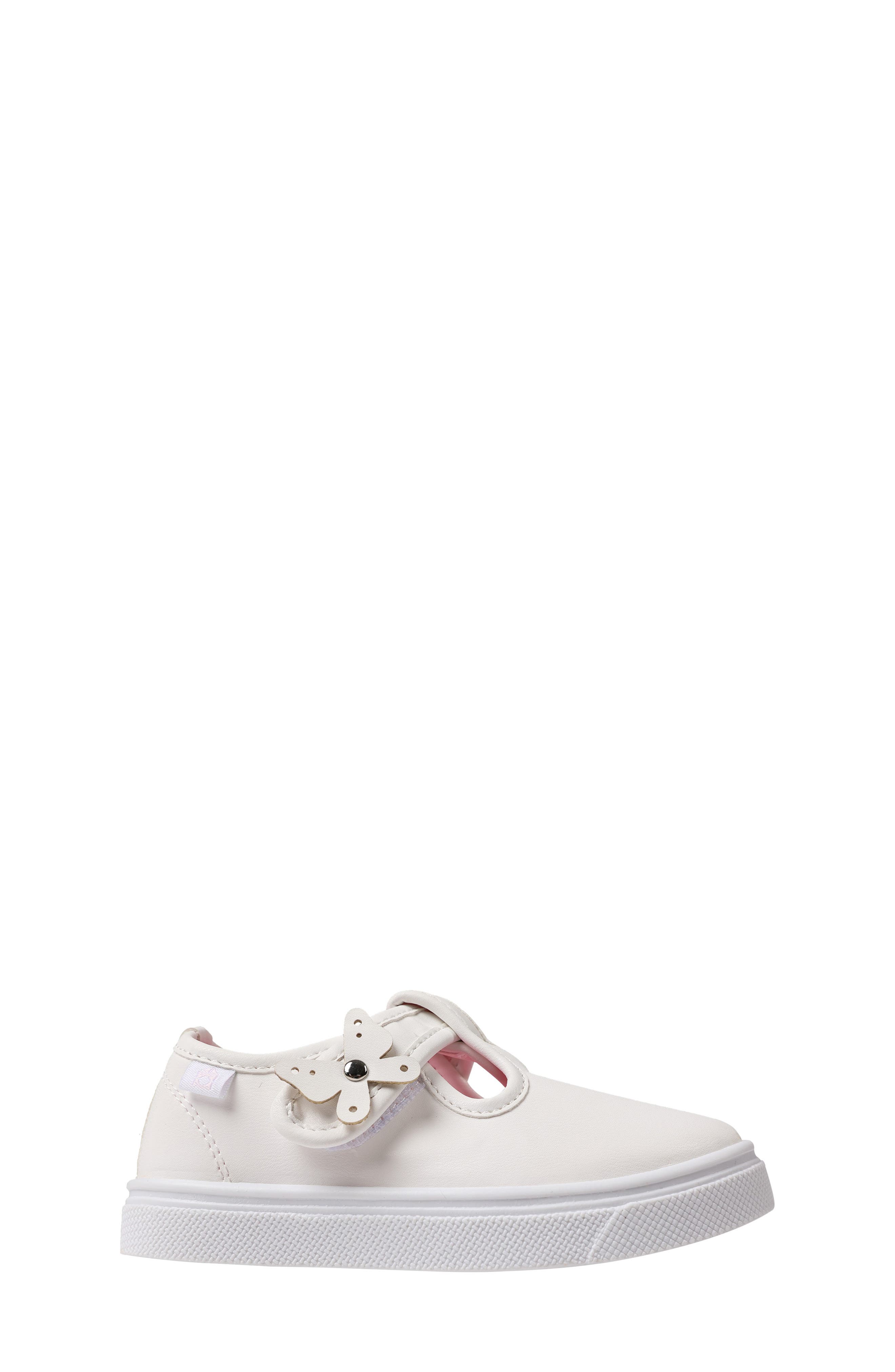 OOMPHIES Kids' Olivia Butterfly Sneaker, Alternate, color, Optic White