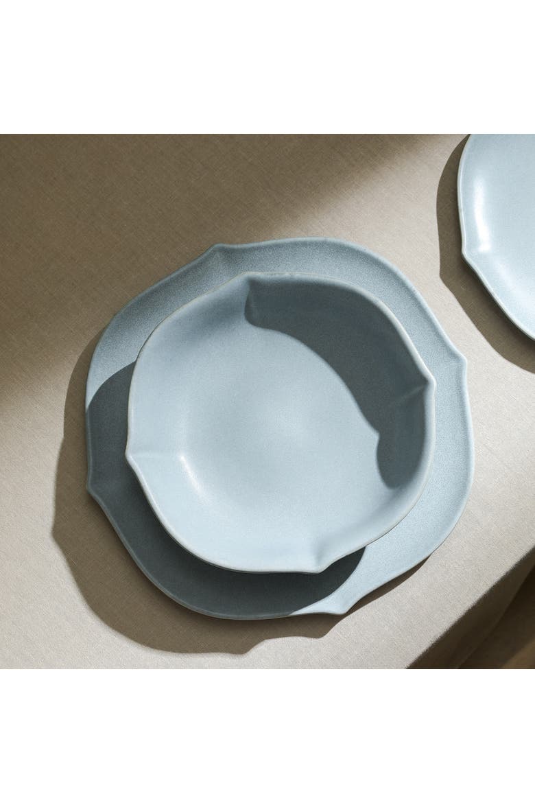 Baskerville Stoneware 24-Piece Dinnerware Set, Alternate, color, Light Blue