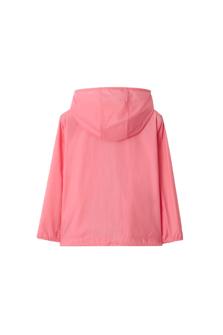 Checker-tape Nylon Hooded Jacket, Alternate, color, Flamingo pink
