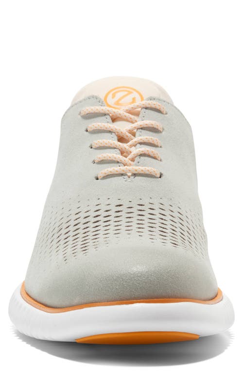 Cole Haan 2.zerogrand Laser Wingtip Oxford In Oyster Mushroom Suede