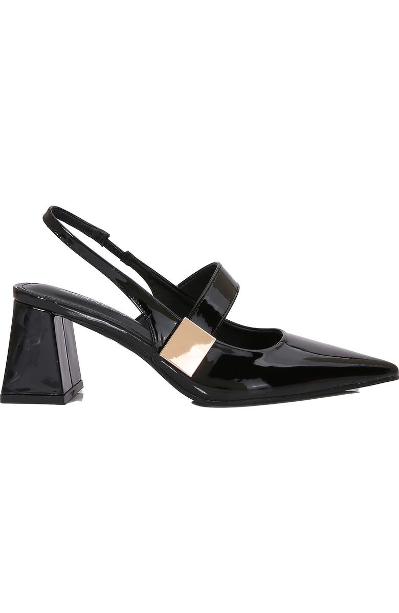 BERNESS Inset Strap Slingback Pump, Alternate, color, Black