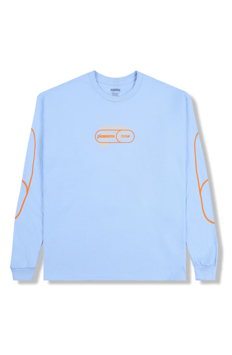 PLEASURES Pixel Long Sleeve Cotton Graphic T-Shirt, Alternate, color, 