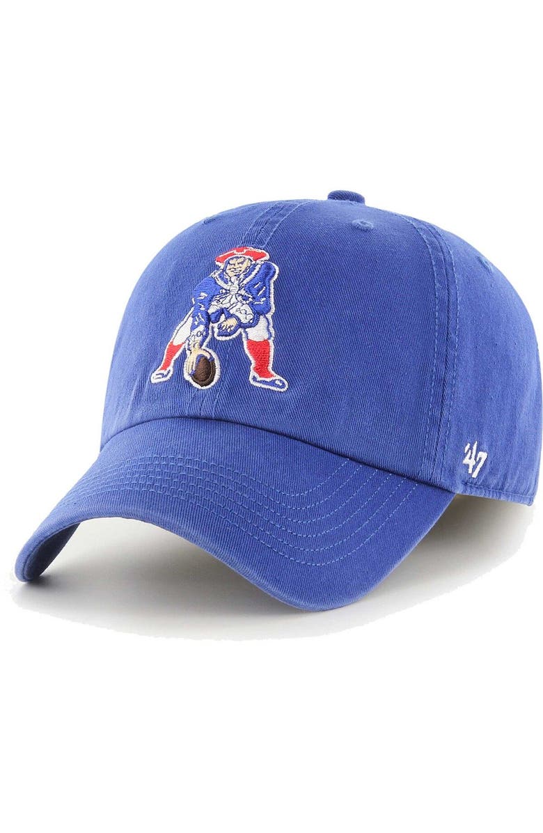 '47 Men's '47 Royal New England Patriots Gridiron Classics Franchise Legacy Fitted Hat, Main, color, Royal