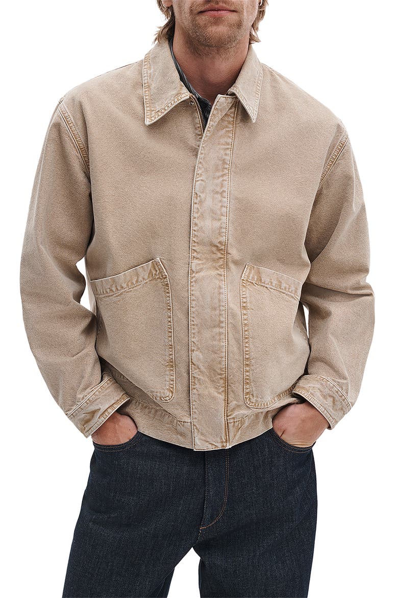 Hudson Cotton Canvas Jacket, Main, color, ANTITAUPE