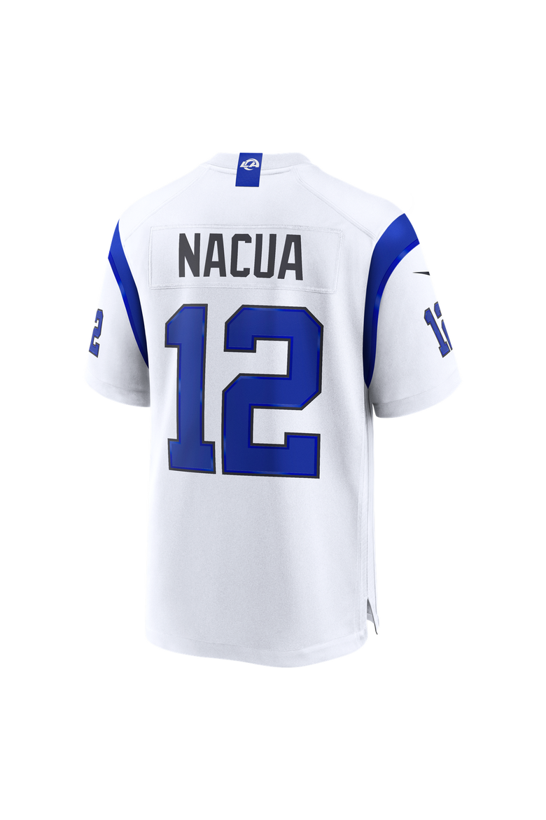 Men's Nike Puka Nacua Los Angeles Rams Fearsome White Game Jersey, Alternate, color, White