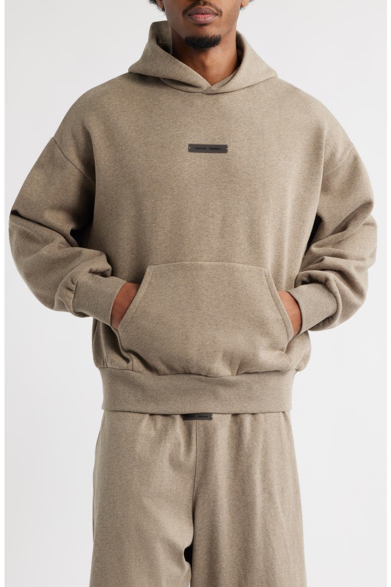 Classic Fit Fleece Hoodie, Main, color, HOMESTEAD HEATHER