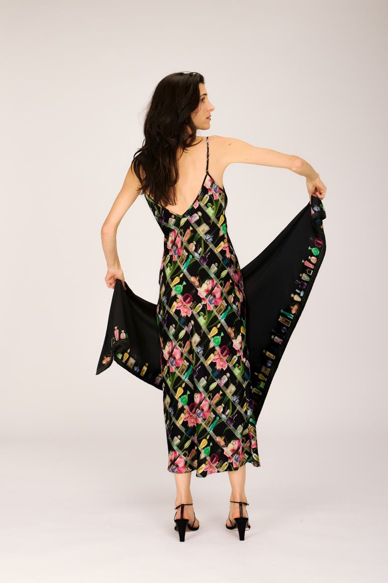 Cleo Slip Dress, Alternate, color, Medicine Cabinet