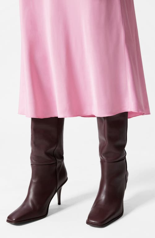 & Other Stories Satin Slip Skirt In Pink Light