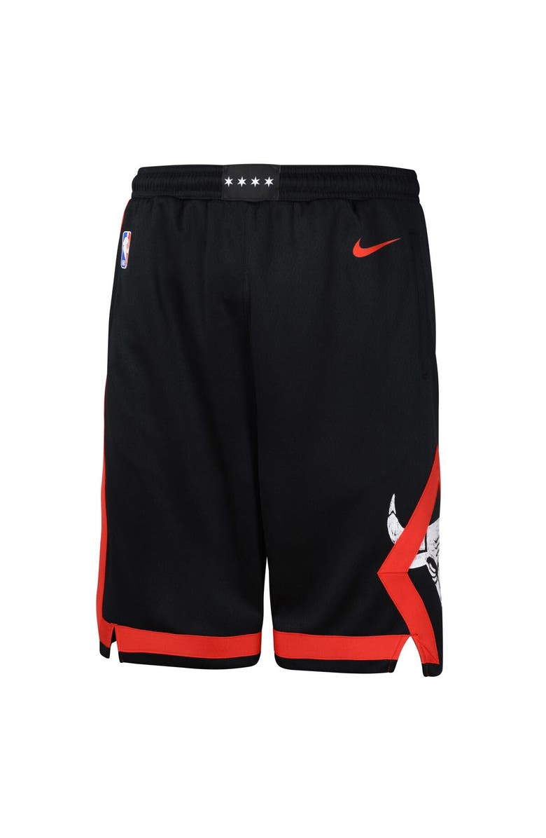 Nike Youth Nike Black Chicago Bulls 2023/24 City Edition Swingman Performance Shorts, Alternate, color,