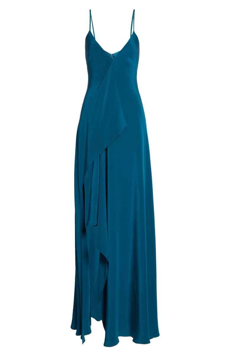 CUSHNIE Drape Panel Gown, Alternate, color, 