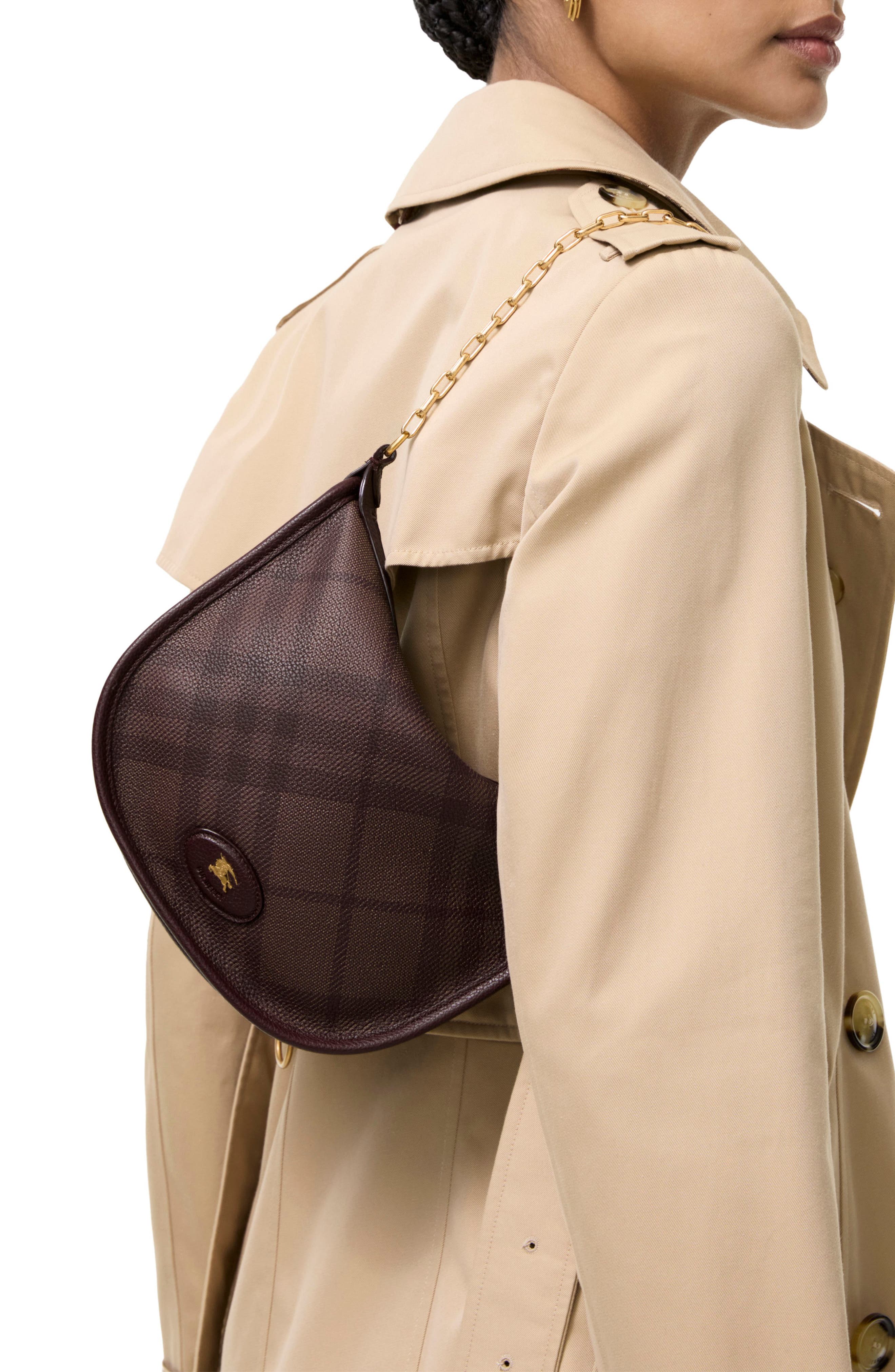 Highlands Chain Shoulder Bag, Alternate, color, VINEYARD RED