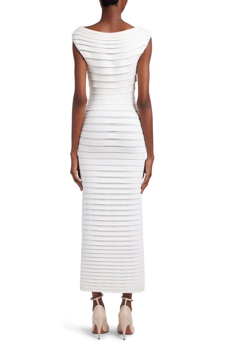 Alaïa Tube Layered Stripe Dress, Alternate, color, 