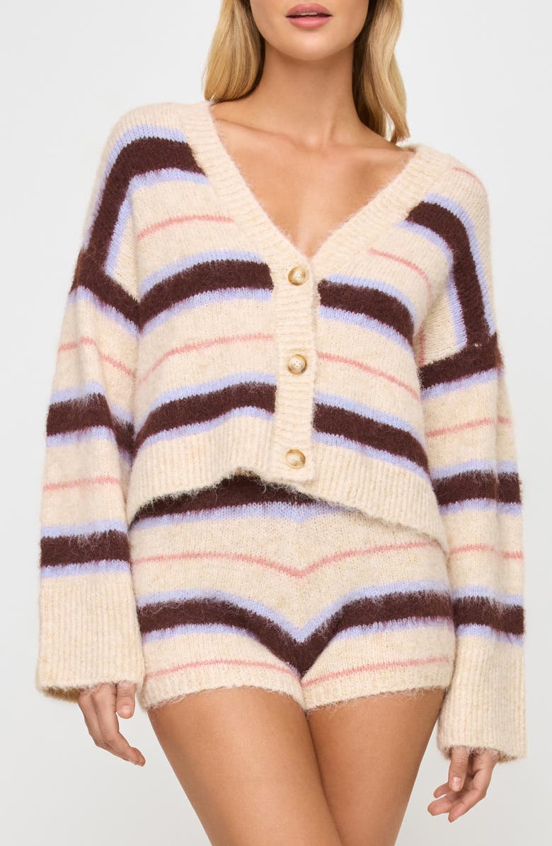 LSPACE Montauk Cover-Up Sweater, Main, color, Prep School Stripe