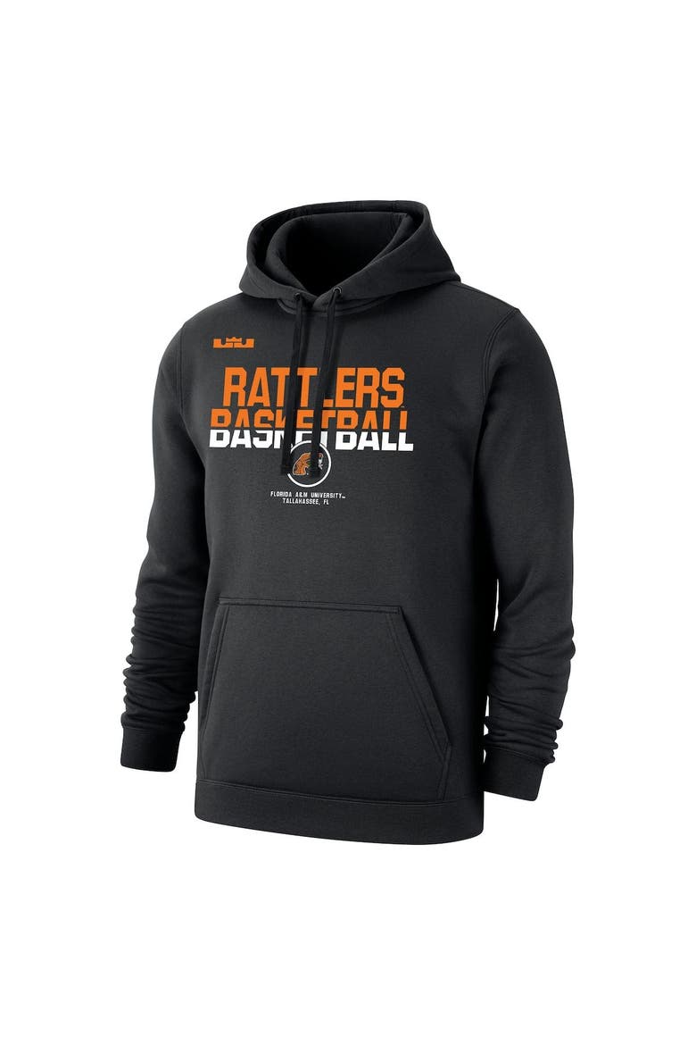 Women's Nike x LeBron James Black Florida A&M Rattlers Club Fleece Pullover Hoodie, Alternate, color, Black