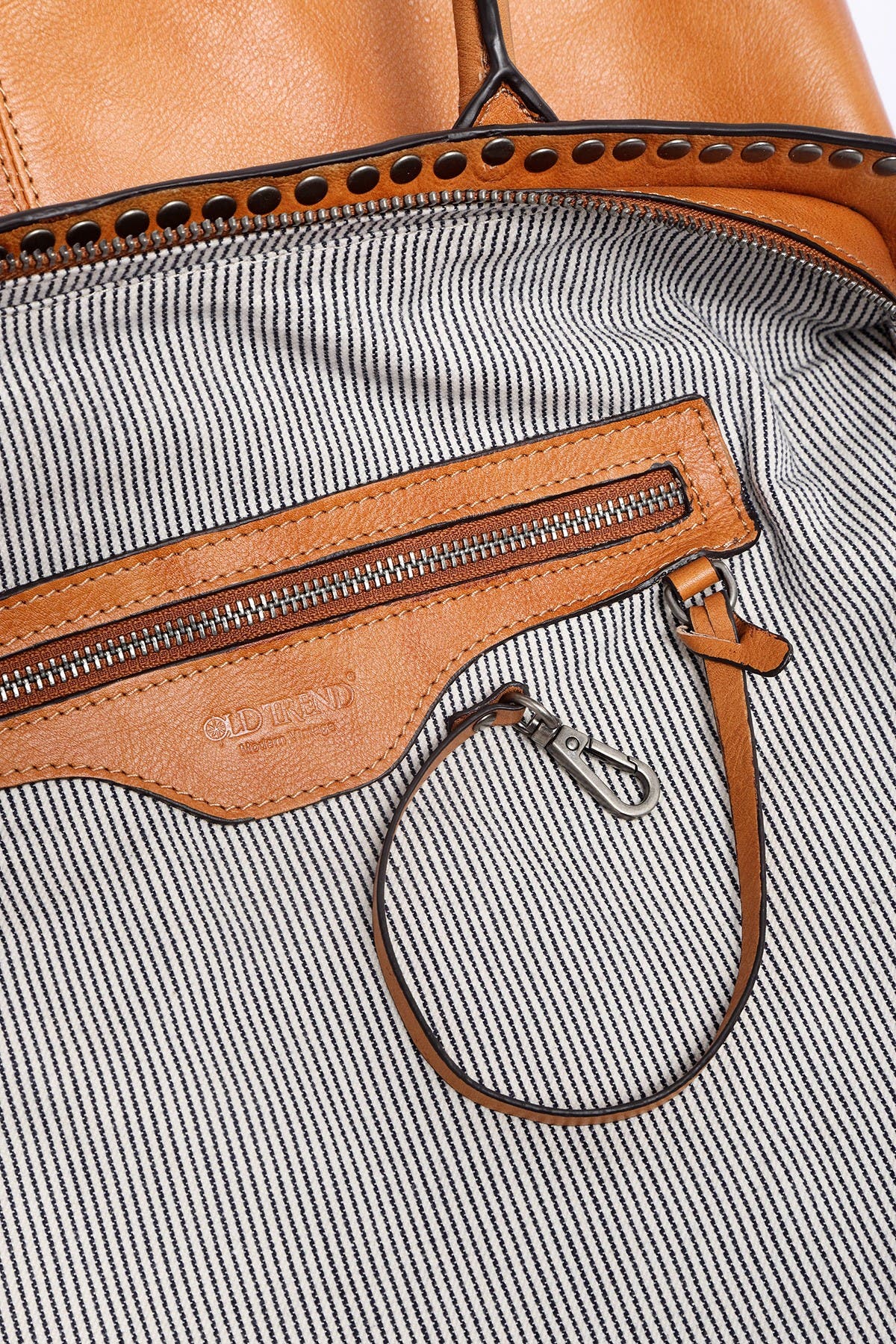 OLD TREND Soul Stud Leather Satchel Bag, Alternate, color, 