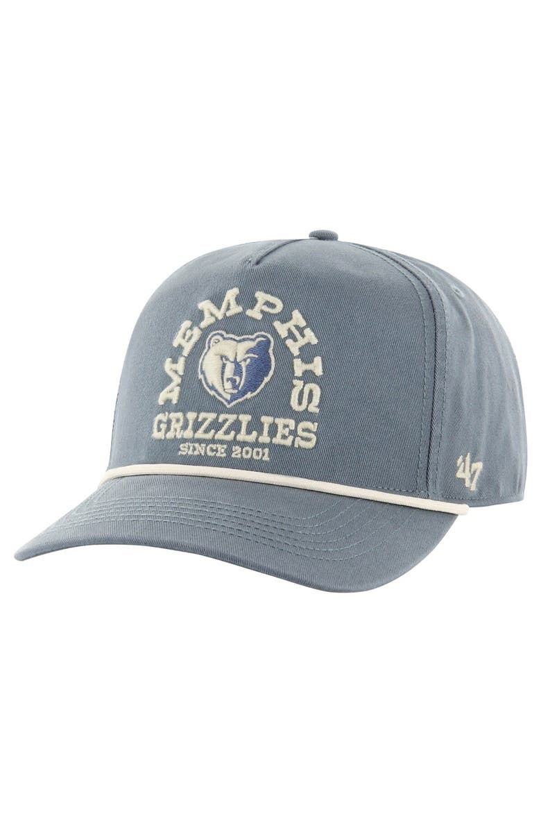 '47 Men's '47 Blue Memphis Grizzlies Canyon Ranchero Hitch Adjustable Hat, Main, color,
