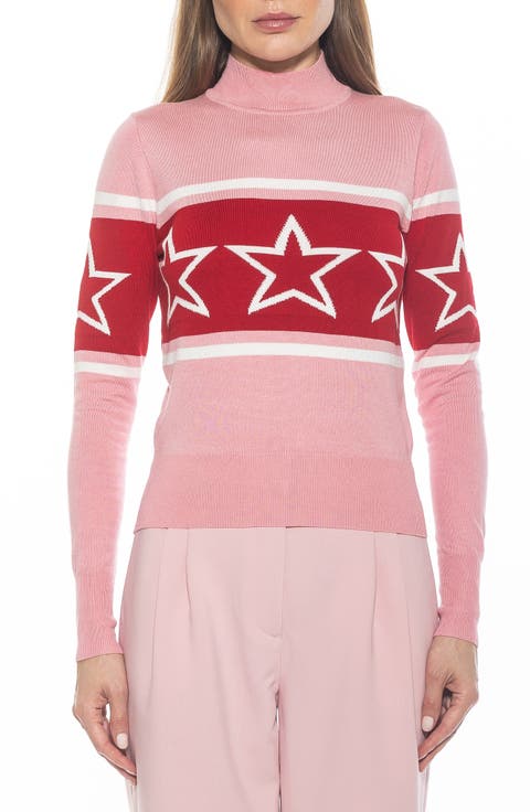 Lisa Star Mock Neck Sweater