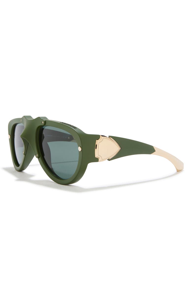 Burberry 57mm Pilot Sunglasses, Alternate, color, Dark Green