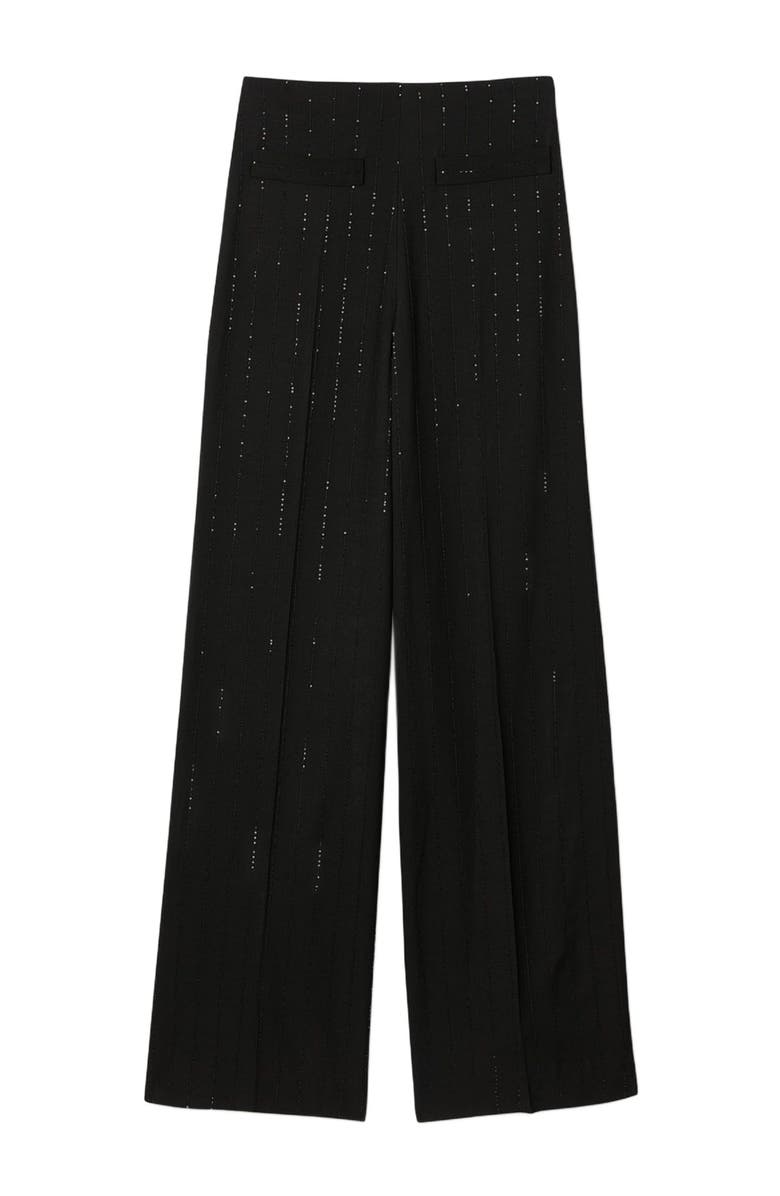SANDRO Sequinned suit trousers, Alternate, color, Black