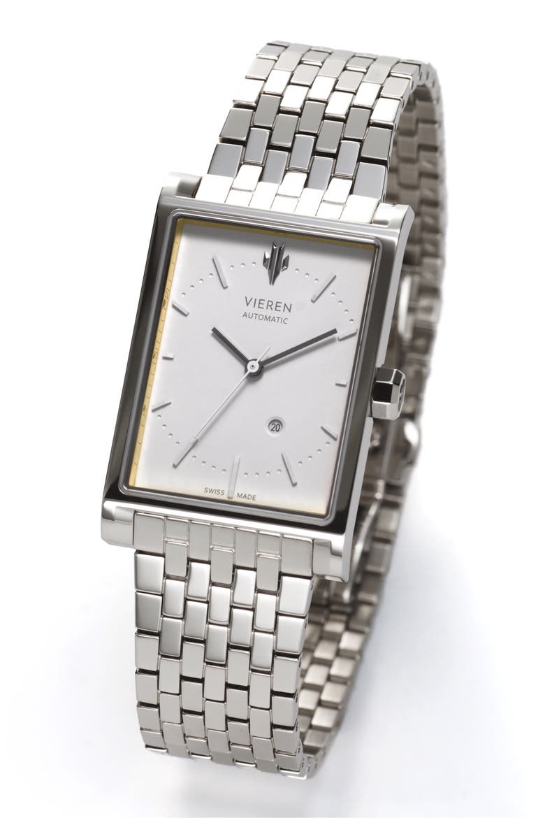 Matte White Swiss Automatic Watch, Alternate, color, White